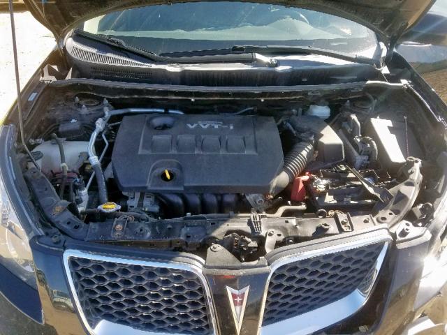 5Y2SP6E82AZ402864 - 2010 PONTIAC VIBE BLACK photo 7