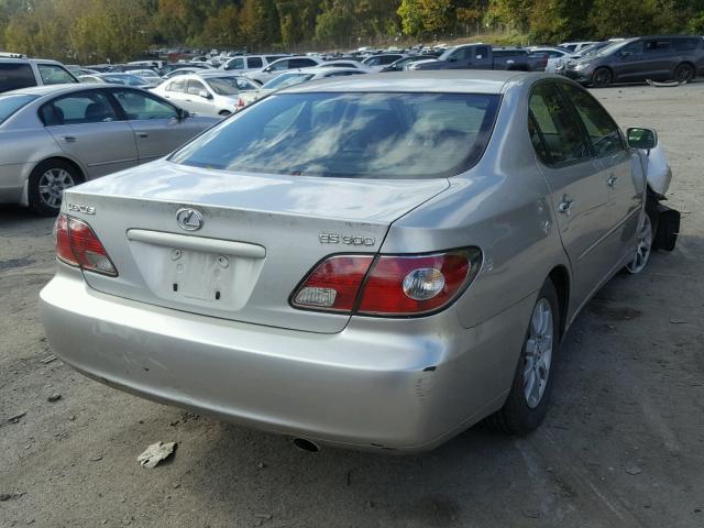 JTHBF30G130097072 - 2003 LEXUS ES 300 SILVER photo 4