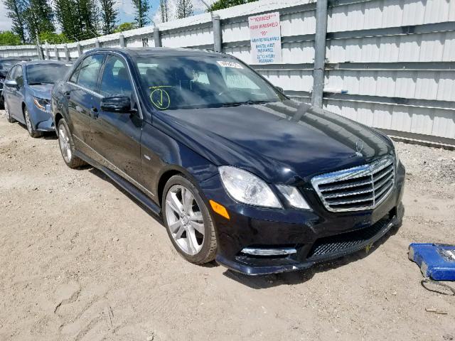 WDDHF5KB4CA519652 - 2012 MERCEDES-BENZ E 350 BLACK photo 1