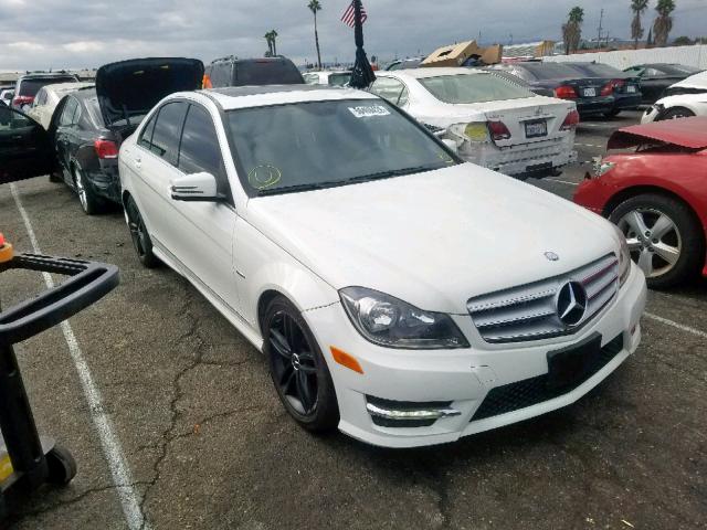 WDDGF4HB7CR222020 - 2012 MERCEDES-BENZ C 250 WHITE photo 1