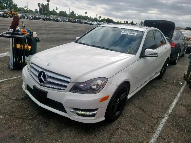 WDDGF4HB7CR222020 - 2012 MERCEDES-BENZ C 250 WHITE photo 2