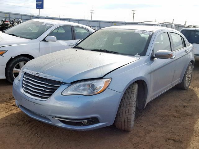 1C3CCBCB2CN263227 - 2012 CHRYSLER 200 LIMITE BLUE photo 2