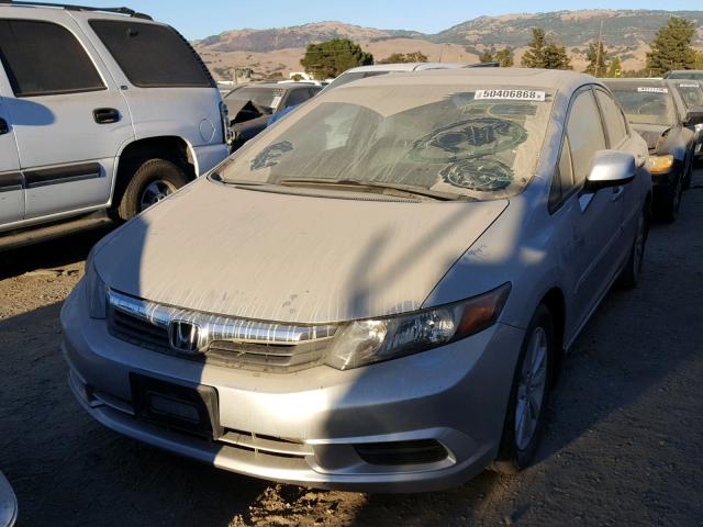 19XFB2F92CE379553 - 2012 HONDA CIVIC EXL SILVER photo 2