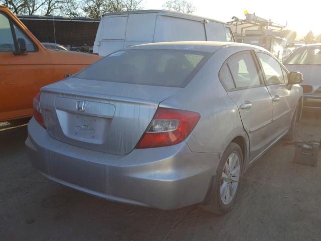 19XFB2F92CE379553 - 2012 HONDA CIVIC EXL SILVER photo 4