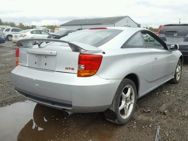 JTDDY32T6Y0016122 - 2000 TOYOTA CELICA SILVER photo 4