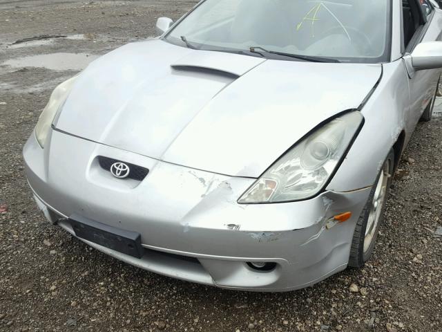 JTDDY32T6Y0016122 - 2000 TOYOTA CELICA SILVER photo 9