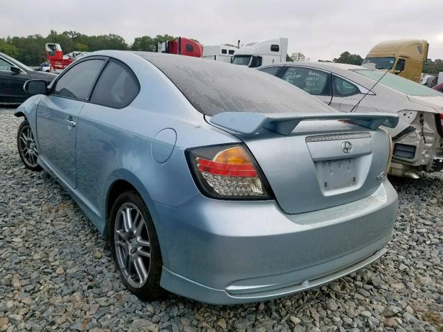 JTKDE167160072632 - 2006 TOYOTA SCION TC BLUE photo 3