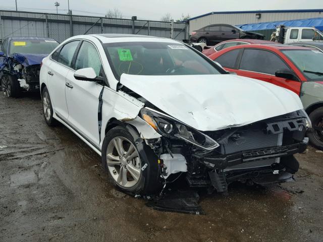 5NPE34AF1JH638186 - 2018 HYUNDAI SONATA SPO WHITE photo 1