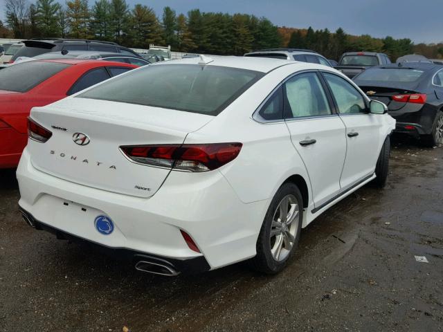 5NPE34AF1JH638186 - 2018 HYUNDAI SONATA SPO WHITE photo 4