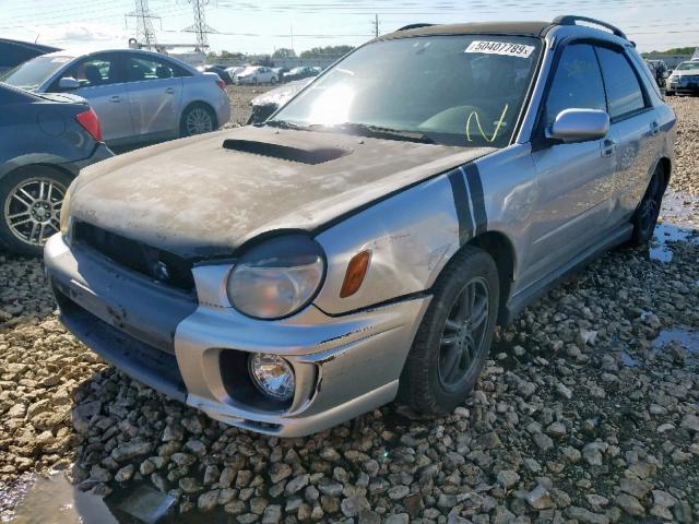 JF1GG29673G810319 - 2003 SUBARU IMPREZA WR SILVER photo 2