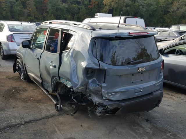 ZACCJBAB0JPJ22033 - 2018 JEEP RENEGADE S GRAY photo 3