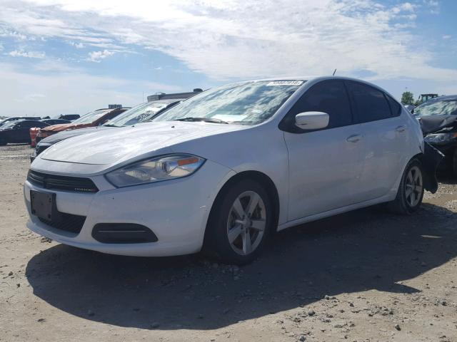 1C3CDFBB1FD286076 - 2015 DODGE DART SXT WHITE photo 2