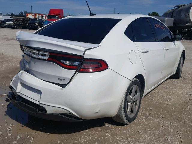 1C3CDFBB1FD286076 - 2015 DODGE DART SXT WHITE photo 4