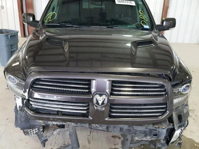 1C6RR7MT2ES210256 - 2014 RAM 1500 SPORT CHARCOAL photo 7