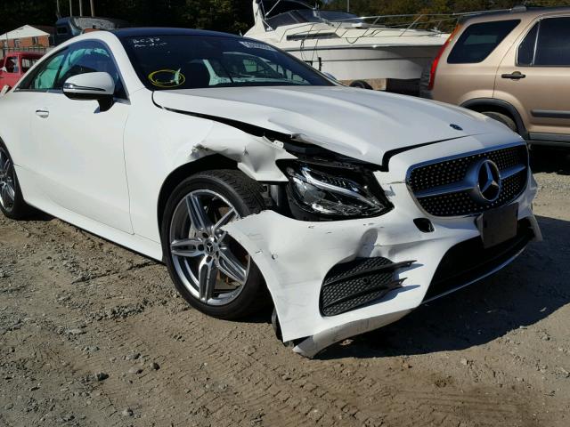 WDD1J6GB8JF020576 - 2018 MERCEDES-BENZ E 400 4MAT WHITE photo 9