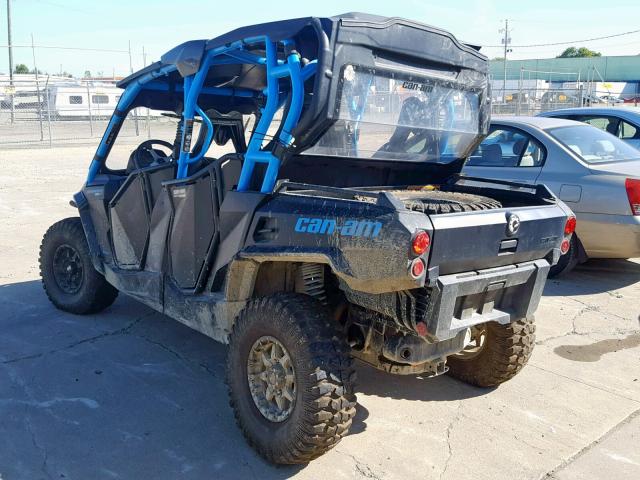 3JBKCAP21GJ000517 - 2016 CAN-AM COMMANDER BLUE photo 3