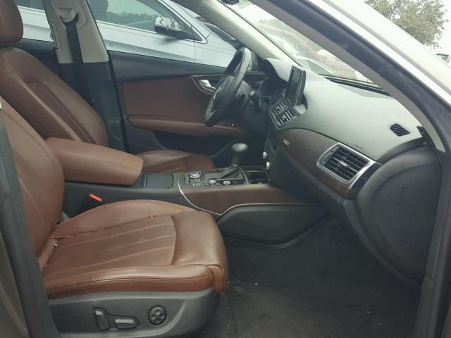 WAUSGAFCXCN026380 - 2012 AUDI A7 PRESTIG BROWN photo 5