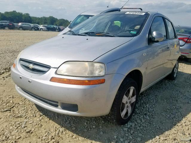 KL1TD66607B745742 - 2007 CHEVROLET AVEO BASE Күміс фото 2