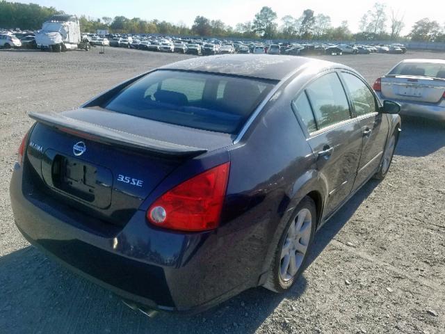 1N4BA41EX8C818908 - 2008 NISSAN MAXIMA SE BLUE photo 4