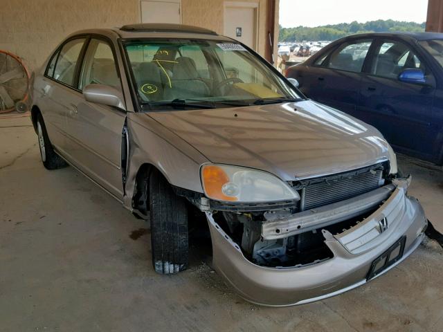 1HGES26721L028240 - 2001 HONDA CIVIC EX GOLD photo 1