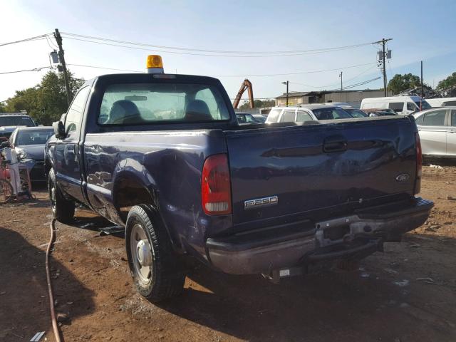 1FTNF20587EA22854 - 2007 FORD F250 SUPER BLUE photo 3