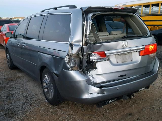 5FNRL38859B007177 - 2009 HONDA ODYSSEY TO SILVER photo 3