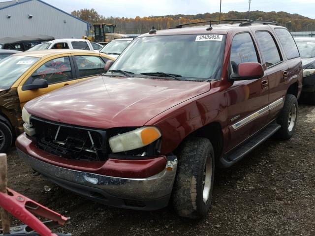 1GKEK13Z53R103788 - 2003 GMC YUKON MAROON photo 2