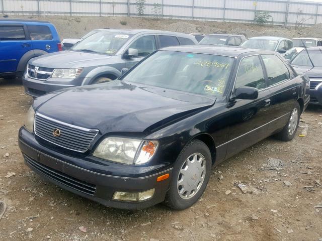 JT8BH28F0Y0168561 - 2000 LEXUS LS 400 BLACK photo 2