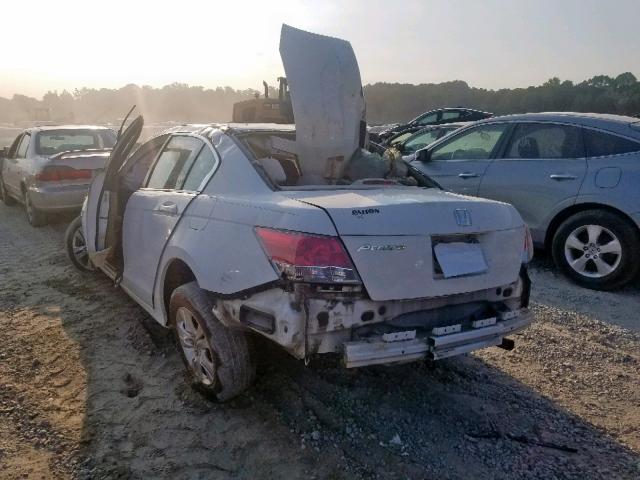 1HGCP26479A048280 - 2009 HONDA ACCORD LXP WHITE photo 3