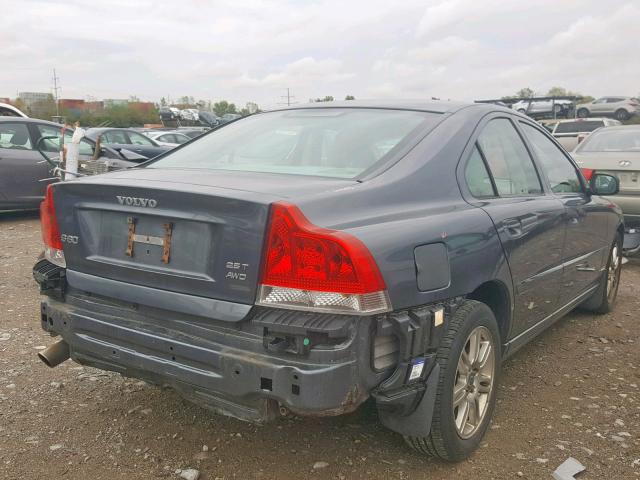 YV1RH592972619898 - 2007 VOLVO S60 2.5T GRAY photo 4