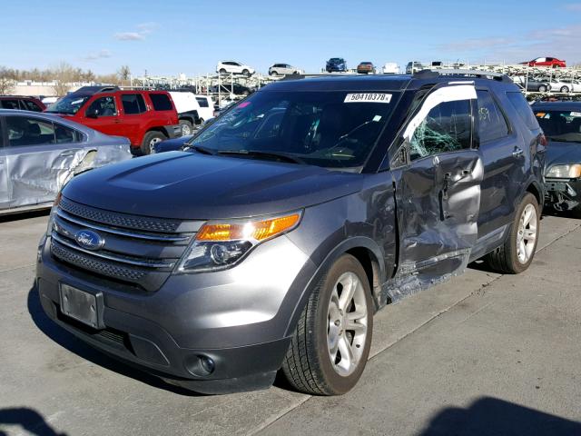 1FMHK8F84BGA68560 - 2011 FORD EXPLORER L GRAY photo 2