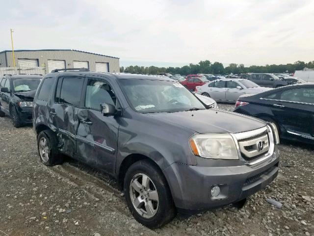 5FNYF4H77BB029137 - 2011 HONDA PILOT EXLN GRAY photo 1