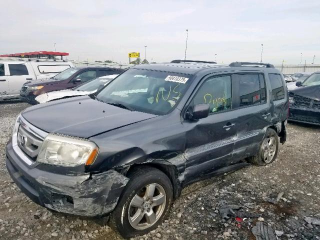 5FNYF4H77BB029137 - 2011 HONDA PILOT EXLN GRAY photo 2