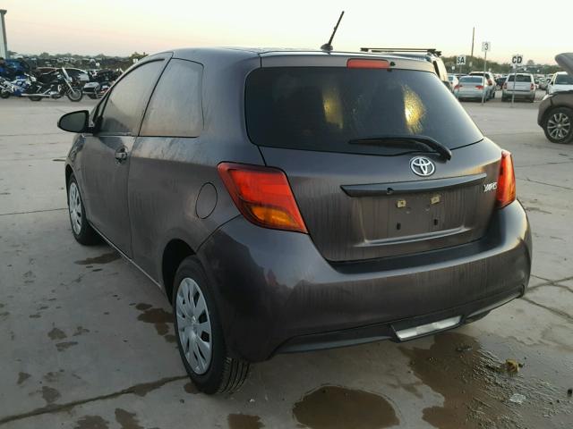 VNKJTUD39GA067005 - 2016 TOYOTA YARIS L GRAY photo 3