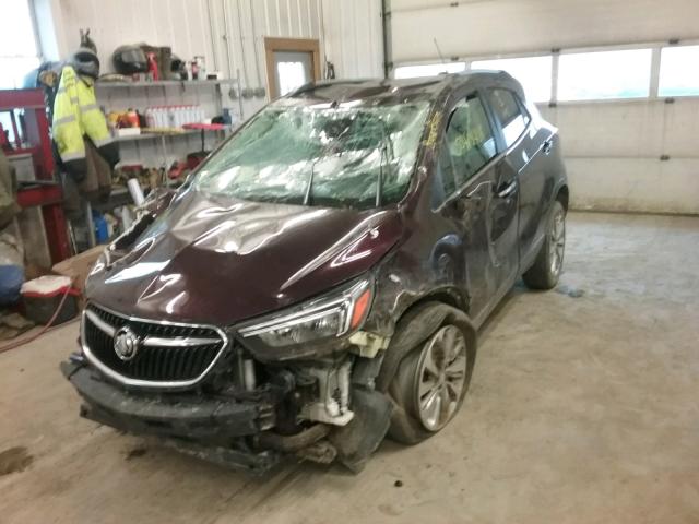 KL4CJESB4HB102031 - 2017 BUICK ENCORE PRE BURGUNDY photo 2