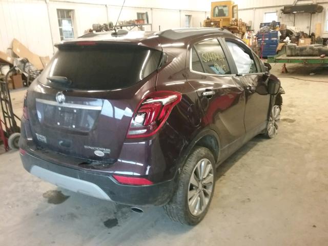 KL4CJESB4HB102031 - 2017 BUICK ENCORE PRE BURGUNDY photo 4