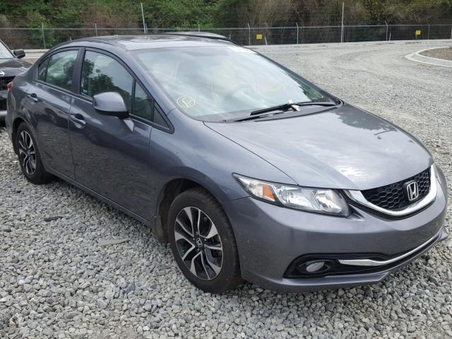 19XFB2F9XDE200354 - 2013 HONDA CIVIC EXL GRAY photo 1