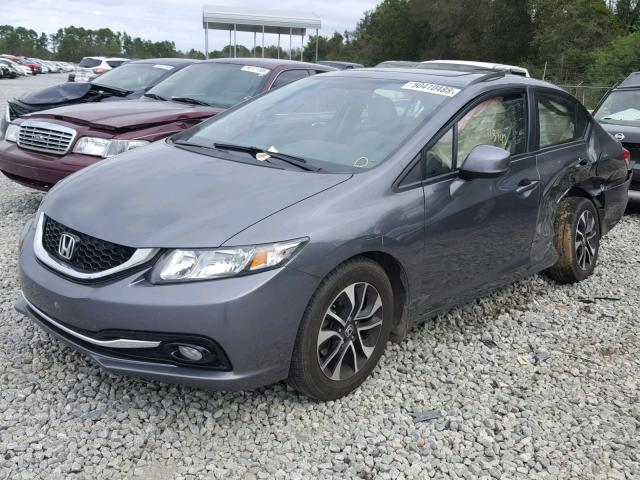 19XFB2F9XDE200354 - 2013 HONDA CIVIC EXL GRAY photo 2