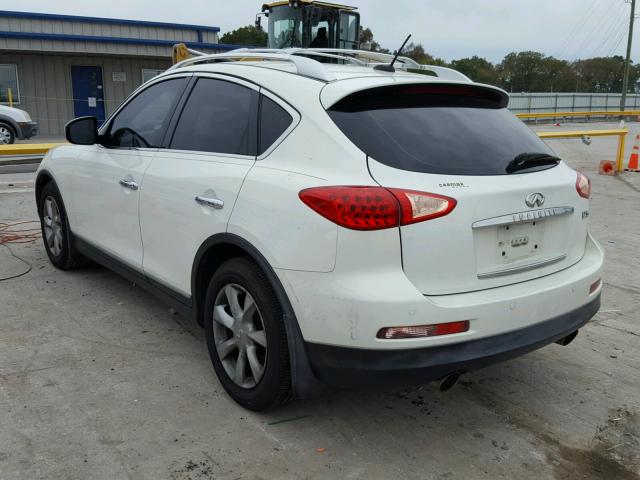 JNKAJ09EX8M305850 - 2008 INFINITI EX35 BASE WHITE photo 3