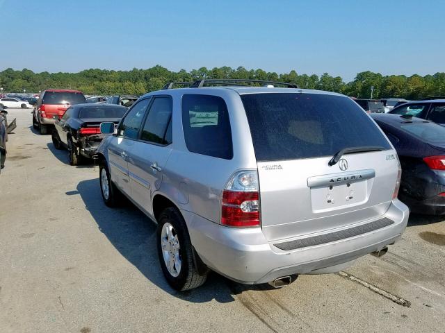 2HNYD18636H532251 - 2006 ACURA MDX TOURIN SILVER photo 3