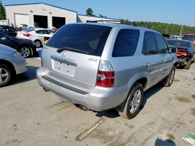 2HNYD18636H532251 - 2006 ACURA MDX TOURIN SILVER photo 4