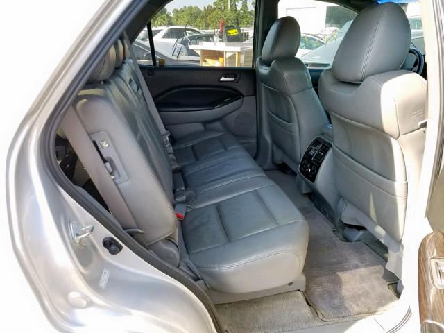 2HNYD18636H532251 - 2006 ACURA MDX TOURIN SILVER photo 6