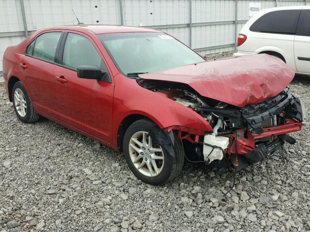 3FAHP0GA8BR272835 - 2011 FORD FUSION S RED photo 1