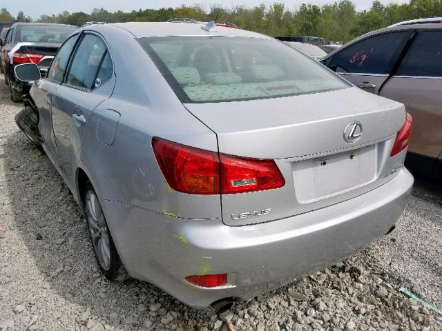 JTHCK262982026543 - 2008 LEXUS IS 250 SILVER photo 3