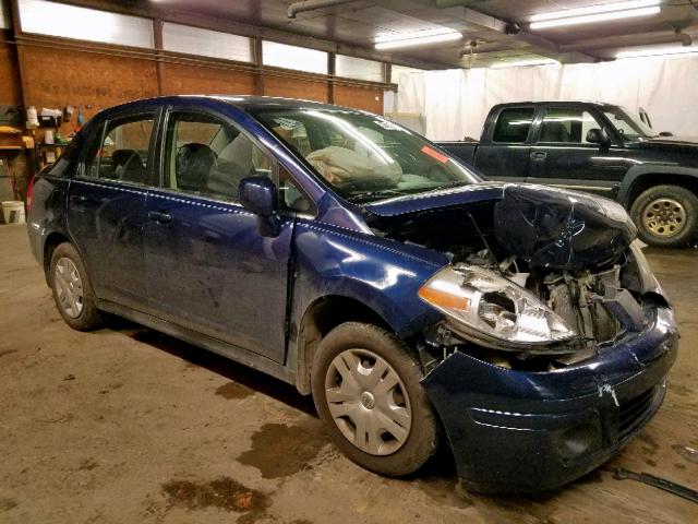 3N1BC11E18L386137 - 2008 NISSAN VERSA S BLUE photo 1