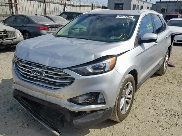 2FMPK4J9XKBC03603 - 2019 FORD EDGE SEL SILVER photo 2