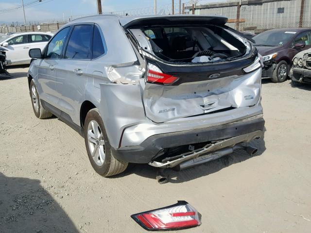 2FMPK4J9XKBC03603 - 2019 FORD EDGE SEL SILVER photo 3