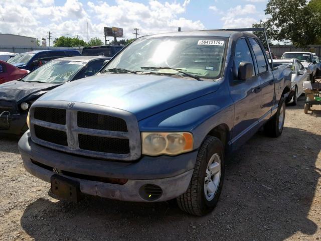 1D7HA18NX3J619571 - 2003 DODGE RAM 1500 S BLUE photo 2