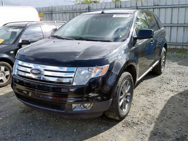 2FMDK38C98BB33969 - 2008 FORD EDGE SEL BLACK photo 2