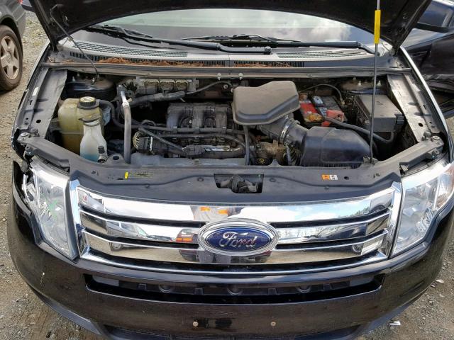 2FMDK38C98BB33969 - 2008 FORD EDGE SEL BLACK photo 7